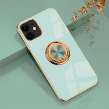 Load image into Gallery viewer, Electroplating Magnetic Finger Ring Holder Kickstand Cover Apple iPhone 12 Pro Case