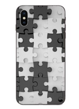 Load image into Gallery viewer, Puzzle Pieces Print Pattern Puzzle Series Soft Rubber Case Cover Apple iPhone SE 2020 (Gen2) - BingBongBoom