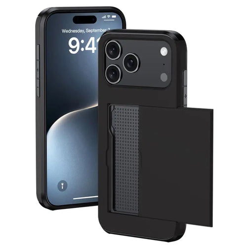 Card Slot Holder Wallet Shock Proof Apple iPhone 17 Pro Case