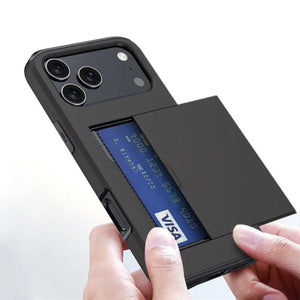 Card Slot Holder Wallet Shock Proof Apple iPhone 17 Pro Case