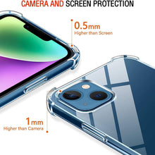 Load image into Gallery viewer, Clear Transparent Silicone w/ Rugged Edges Case Cover Apple iPhone 14 / 14 Plus / 14 Pro / 14 Pro Max