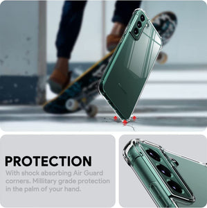 Clear Transparent Silicone w/ Rugged Edges Case Cover Samsung Galaxy S24 / S24 Plus / S24 Ultra