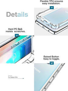 Clear Transparent Silicone w/ Rugged Edges Case Cover Samsung Galaxy S20 / S20 Plus / S20 Ultra