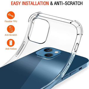 Clear Transparent Silicone w/ Rugged Edges Case Cover Apple iPhone 11 / 11 Pro / 11 Pro Max