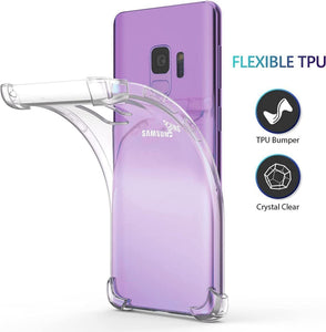 Clear Transparent Silicone w/ Rugged Edges Case Cover Samsung Galaxy S22 / S22 Plus / S22 Ultra