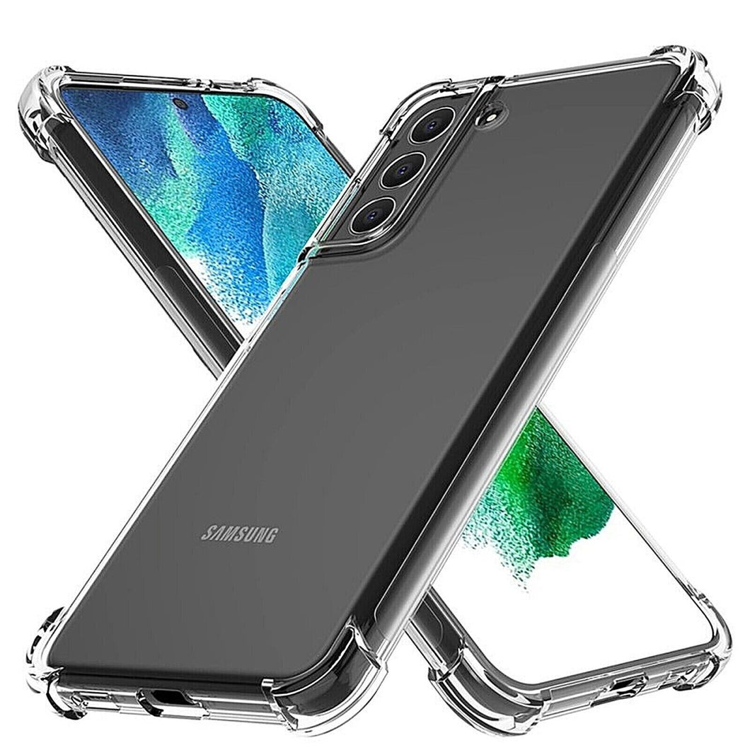 Clear Transparent Silicone w/ Rugged Edges Case Cover Samsung Galaxy S24 / S24 Plus / S24 Ultra