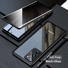 Load image into Gallery viewer, Anti Peep Privacy Magnetic Metal Double-Sided Glass Case Samsung Galaxy S24 / S24 Plus / S24 Ultra