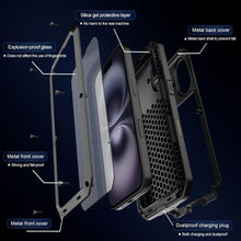 Load image into Gallery viewer, Gorilla Glass Aluminum Alloy Heavy Duty Shockproof Apple iPhone 16 Case
