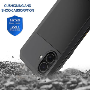 Gorilla Glass Aluminum Alloy Heavy Duty Shockproof Apple iPhone 16 Case
