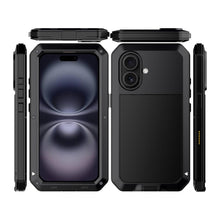 Load image into Gallery viewer, Gorilla Glass Aluminum Alloy Heavy Duty Shockproof Apple iPhone 16 Plus Case