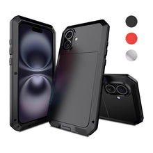 Load image into Gallery viewer, Gorilla Glass Aluminum Alloy Heavy Duty Shockproof Apple iPhone 16 Case
