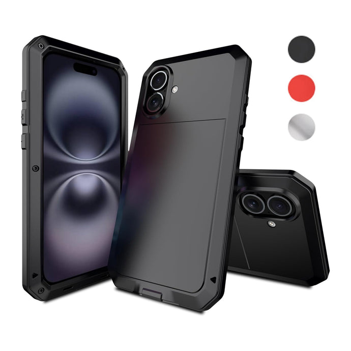 Gorilla Glass Aluminum Alloy Heavy Duty Shockproof Apple iPhone 16 Case