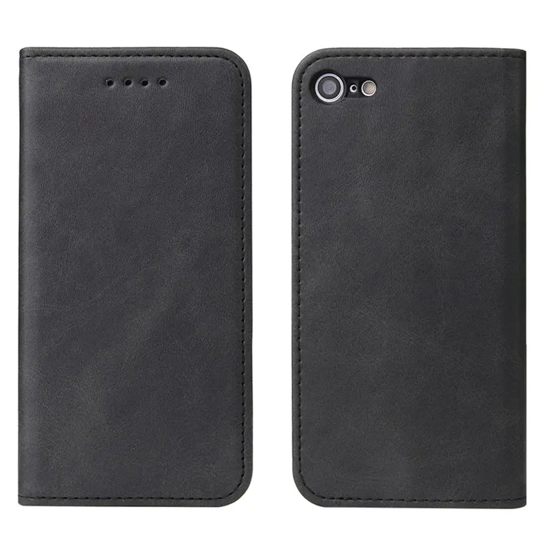 Leather Folio Wallet Magnetic Kickstand Flip Apple iPhone 16e Case
