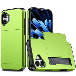 Card Slot Holder Wallet Shock Proof Apple iPhone 16 Case