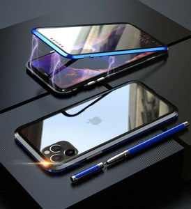 360° Magnetic Metal Double-Sided Glass Case Apple iPhone 15 / 15 Plus / 15 Pro / 15 Pro Max
