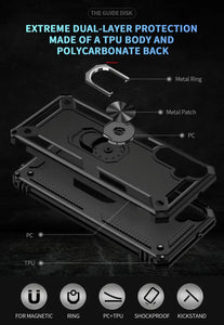 Rugged Armor Magnetic Finger Ring Holder Kickstand Case Cover Samsung Galaxy S23 / S23 Plus / S23 Ultra