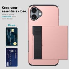 Load image into Gallery viewer, Card Slot Holder Wallet Shock Proof Apple iPhone 16 Case