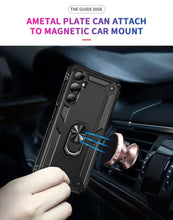 Load image into Gallery viewer, Rugged Armor Magnetic Finger Ring Holder Kickstand Case Cover Samsung Galaxy S21 / S21 Plus / S21 Ultra