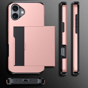 Card Slot Holder Wallet Shock Proof Apple iPhone 16 Case
