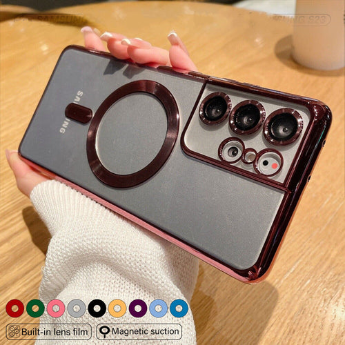 Colored Bumper Magnetic MagSafe Charging Case Samsung Galaxy S23 Case