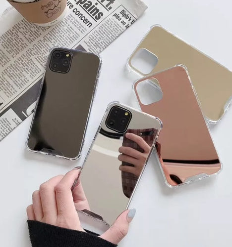 Colored Crystal Makeup Mirror Shock Proof Slim Apple iPhone 14 Plus Case