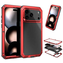 Load image into Gallery viewer, Gorilla Glass Aluminum Alloy Heavy Duty Shockproof Apple iPhone 17 Pro Case