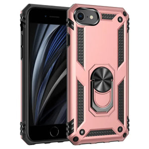 Rugged Armor Magnetic Finger Ring Holder Kickstand Case Cover Apple iPhone SE 2022 (Gen3)