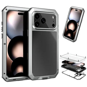 Gorilla Glass Aluminum Alloy Heavy Duty Shockproof Apple iPhone 17 Pro Case