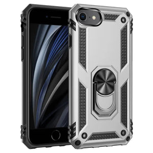 Rugged Armor Magnetic Finger Ring Holder Kickstand Case Cover Apple iPhone SE 2022 (Gen3)