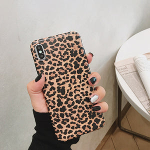 Leopard Print Pattern Wildcat Series Soft Rubber Case Cover Apple iPhone X / XS / XR / XS Max - BingBongBoom