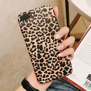 Leopard Print Pattern Wildcat Series Soft Rubber Case Cover Apple iPhone 8 or 8 Plus - BingBongBoom