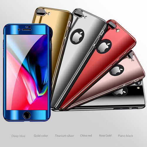 360° Plating Phone Case Slim Mirror Full Coverage Apple iPhone 7 or 7 Plus - BingBongBoom