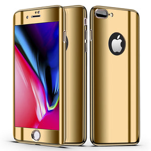 360° Plating Phone Case Slim Mirror Full Coverage Apple iPhone 7 or 7 Plus - BingBongBoom