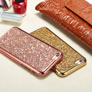 Glitter Bling Diamond Soft Rubber Case Cover Apple iPhone 7 or 7 Plus - BingBongBoom