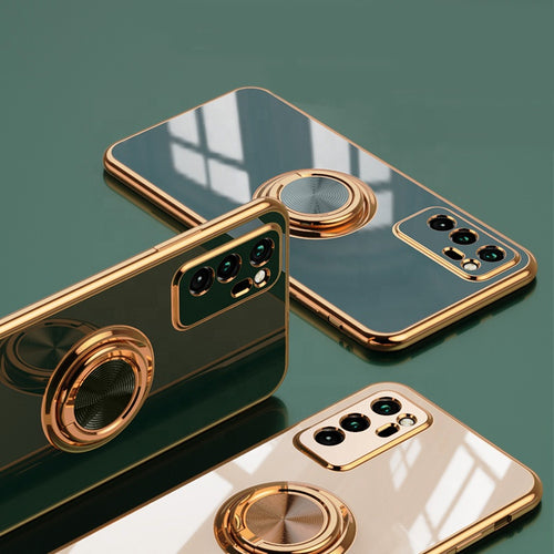 Electroplating Magnetic Finger Ring Holder Kickstand Cover Samsung Galaxy S20 Case