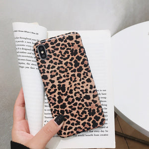 Leopard Print Pattern Wildcat Series Soft Rubber Case Cover Apple iPhone X / XS / XR / XS Max - BingBongBoom