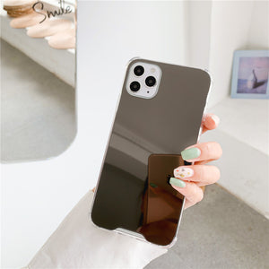Colored Crystal Makeup Mirror Shock Proof Slim Case Apple iPhone 13 Mini / 13 / 13 Pro / 13 Pro Max