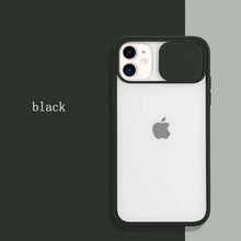 Load image into Gallery viewer, Colored Camera Slide Camera Lens Cover Transparent Clear Back Case Apple iPhone 7 or 7 Plus