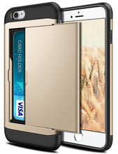 Load image into Gallery viewer, Card Slot Tough Armor Wallet Design Case Apple iPhone SE 2016 (Gen1) - BingBongBoom