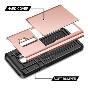 Card Slot Tough Armor Wallet Design Case Samsung Galaxy S9 or S9 Plus - BingBongBoom