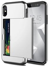Load image into Gallery viewer, Card Slot Tough Armor Wallet Design Case Apple iPhone X / XS / XR / XS Max - BingBongBoom
