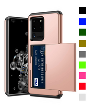 Load image into Gallery viewer, Card Slot Tough Armor Wallet Design Case Samsung Galaxy S20 / S20 Plus / S20 Ultra - BingBongBoom