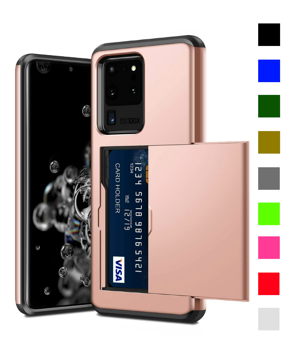 Card Slot Tough Armor Wallet Design Case Samsung Galaxy S20 / S20 Plus / S20 Ultra - BingBongBoom
