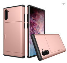 Load image into Gallery viewer, Card Slot Tough Armor Wallet Design Case Samsung Galaxy Note 10 or Note 10 Plus - BingBongBoom