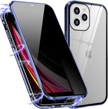 Load image into Gallery viewer, Anti Peep Privacy Magnetic Metal Double-Sided Glass Case Apple iPhone 12 Mini / 12 / 12 Pro / 12 Pro Max