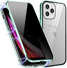 Load image into Gallery viewer, Anti Peep Privacy Magnetic Metal Double-Sided Glass Case Apple iPhone 13 Mini / 13 / 13 Pro / 13 Pro Max