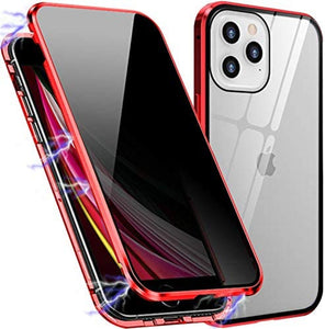 Anti Peep Privacy Magnetic Metal Double-Sided Glass Case Apple iPhone 14 / 14 Plus / 14 Pro / 14 Pro Max
