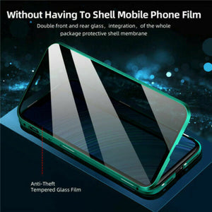 Anti Peep Privacy Magnetic Metal Double-Sided Glass Case Apple iPhone 13 Mini / 13 / 13 Pro / 13 Pro Max