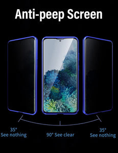 Anti Peep Privacy Magnetic Metal Double-Sided Glass Case Samsung Galaxy S10 / S10 Plus / S10 Edge