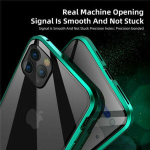 Anti Peep Privacy Magnetic Metal Double-Sided Glass Case Apple iPhone 11 / 11 Pro / 11 Pro Max
